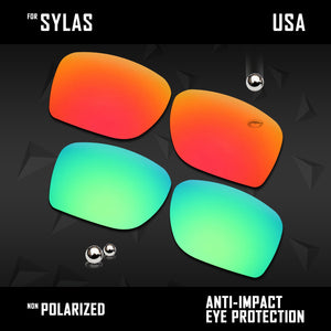 Anti Scratch Polarized Replacement Lenses for-Oakley Sylas