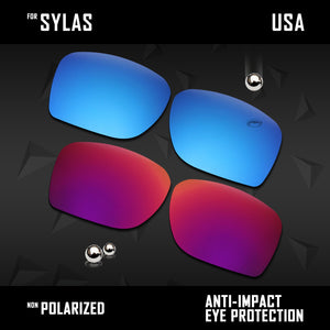 Anti Scratch Polarized Replacement Lenses for-Oakley Sylas