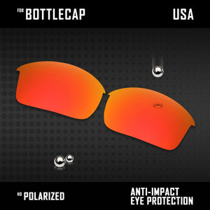 Anti Scratch Polarized Replacement Lenses for-Oakley Bottlecap Options