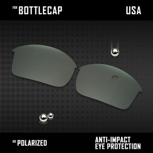 Anti Scratch Polarized Replacement Lenses for-Oakley Bottlecap Options