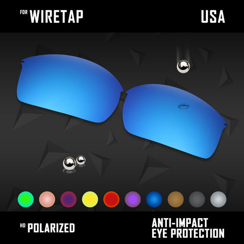 Anti Scratch Polarized Replacement Lenses for-Oakley WireTap Options