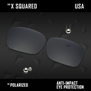 Anti Scratch Polarized Replacement Lenses for-Oakley X Squared OO6011 Options